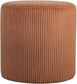 Roy - Round Microsuede Ottoman / Stool