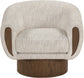 Avella - Interwoven Fabric Swivel Accent Chair