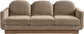 Diviento - Velvet Performance Fabric Upholstered Sofa