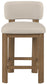 Paloma - Faux Leather Upholstered Counter Stool (Set of 2) - Brown Frame