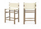 Santos - Upholstered Counter Stool With Stained Brown Base