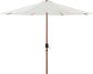 Fiji - Aluminum Patio Umbrella With Round White And Teak Base