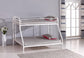 S131 - Twin / Full Bunk Bed - White