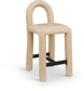 Amari - Vegan Leather and Boucle Fabric Stool