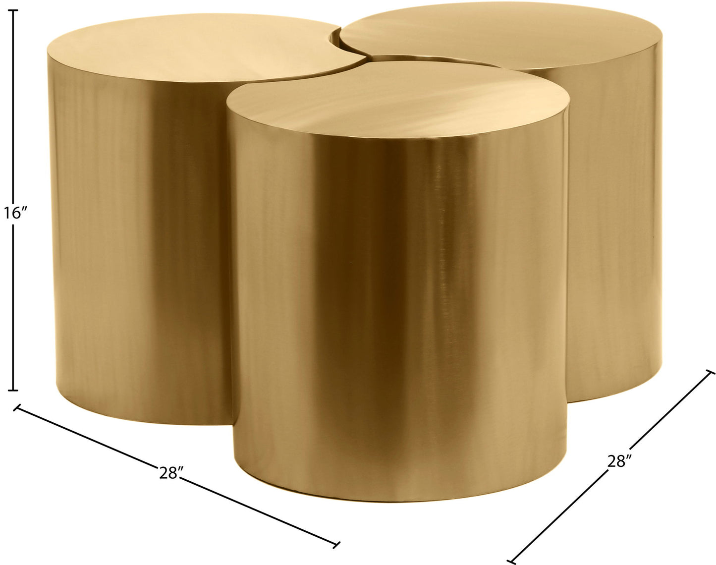 Dimple - 3 Piece Modular Coffee Table
