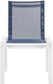 Nizuc - Outdoor Patio Dining Chair With White Frame (Set of 2)