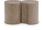 Dimple - 2 Piece Modular End Table - Terazzo Finish