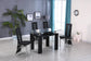 D310 - 5 Piece Dining Room Set (Table, 4 Side Chairs) - Black