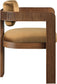 Sacha - Velvet Dining Chair With Brown Base (Set of 2)