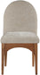 Waldorf - Chenille Dining Side Chair With Brown Legs