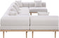 Laguna - 7 Piece Resilient Water Resistant Fabric 142" Upholstered Outdoor Patio Modular Sectional