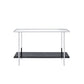 Angwin - Console Table - Mirrored, Faux Marble Top & Chrome