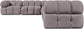 Orin - L-Shaped Velvet 6 Piece Modular Sectional