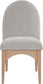 Waldorf - Chenille Dining Side Chair With Natural Legs