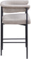 Malin - Linen Counter Stool (Set of 2) - Taupe