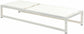 Maldives - Water Resistant Outdoor Patio Adjustable Sun Chaise Lounge Chair With White Base