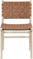 Entwine - Vegan Leather Upholstered Dining Chair - Painted Natural