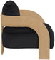 Cedra - Velvet Performance Fabric Upholstered Accent Chair - Natural Frame