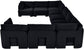 Hammond - Velvet Performance Fabric Upholstered 9 Piece Sectional