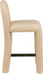 Amari - Vegan Leather and Boucle Fabric Stool