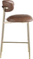 Lupita - Counter Stool With Brushed Gold Frame (Set of 2)