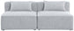 Cube - Linen Modular 2 Seat Armless Sofa