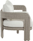 Sandbay - Olefin Water Resistant Fabric And Wicker Outdoor Patio Sofa