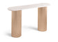 Cindra - Genuine Marble Top And Iron Base Console Table