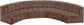 Arc - Faux Leather 6 Piece U-Shaped Modular Sofa