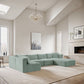 Shaggy - 6 Piece Modular U-Shaped Sectional