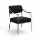Bastille - Upholstered Dining Arm Chair (Set of 2) - Silver Frame