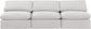 Indulge - Velvet 3 Seat Modular Armless Sofa