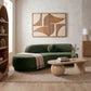 Avra - 86" Velvet Performance Fabric Upholstered Sofa