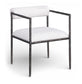 Axis - Linen Textured Cream Fabric Upholstered Dining Chair (Set of 2)