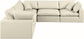 Comfy - 5 Piece Faux Leather Modular Corner Sectional