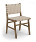 Entwine - Vegan Leather Upholstered Dining Chair - Painted Brown