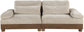 Turin - Chenille Fabric Upholstered Modular Sectional - Taupe
