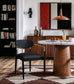 Riccio - Faux Leather Dining Arm Chair (Set of 2) - Black And Gold Frame