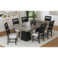 Jemma - Wood Back Dining Side Chair (Set of 2) - Dark Espresso / Beige Linen