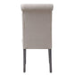 Yabeina - Side Chair (Set of 2) - Beige Linen & Gray