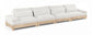 Turin - Chenille Fabric Upholstered Modular Sectional - White
