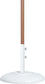 Fiji - Aluminum Patio Umbrella With Round White And Teak Base