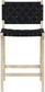 Entwine - Vegan Leather Upholstered Counter Stool - Painted Natural