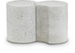 Dimple - 2 Piece Modular End Table - Terazzo Finish