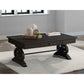 Stone - Coffee Table With PU Base - Dark Walnut