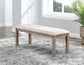 D112 - Dining Bench - Gray