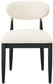 Riccio - Fabric Dining Side Chair (Set of 2) - Black And Gold Frame