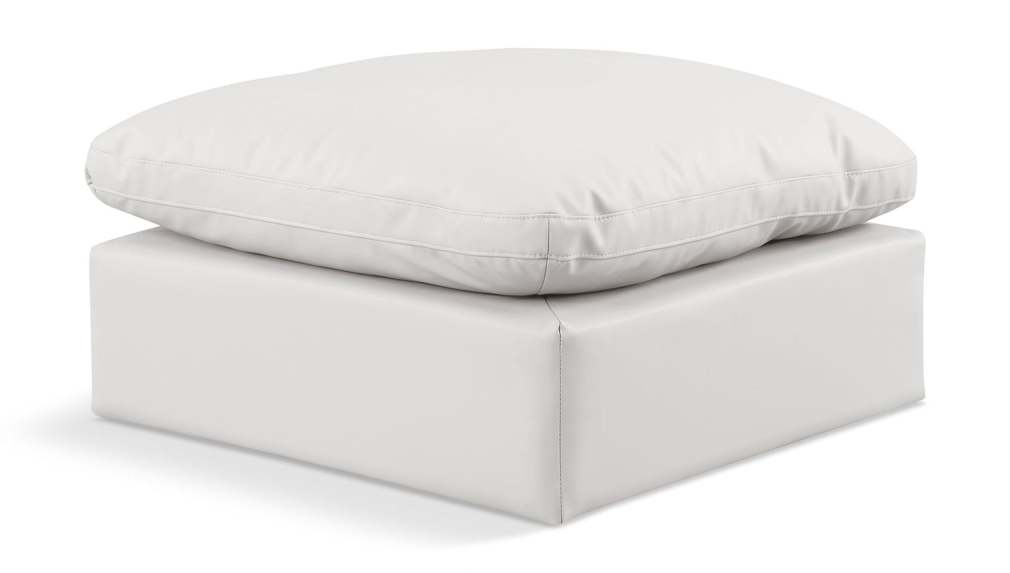 Indulge - Faux Leather Ottoman