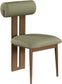 Dario - Faux Leather Dining Chair With Brown Frame (Set of 2)