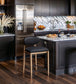 Riccio - Stool - Natural And Black Frame